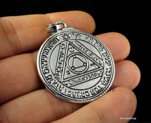 Amuleto Pentaculo Sello Rey Salomon Plata